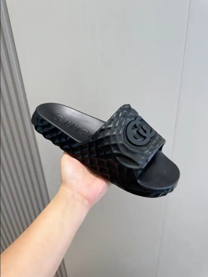 Gucci Padded Slides - Black