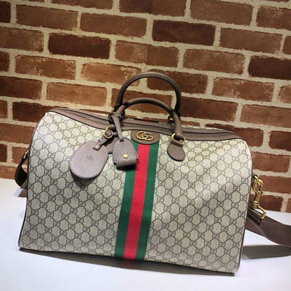 Gucci Savoy Medium Duffle Bag - Beige