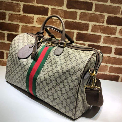 Gucci Savoy Medium Duffle Bag - Beige