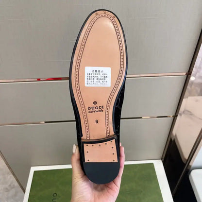 Gucci Jordaan GG Velvet Loafer - Black