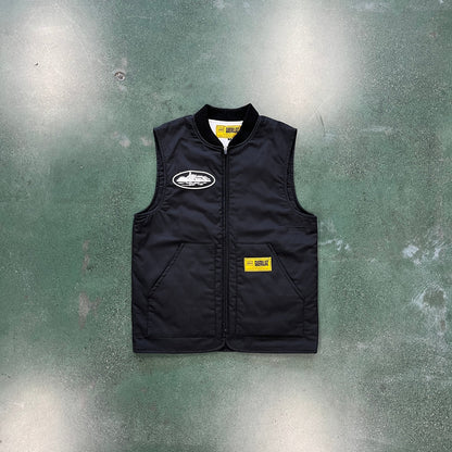 Crtez Guerillaz Quilted Vest - Black