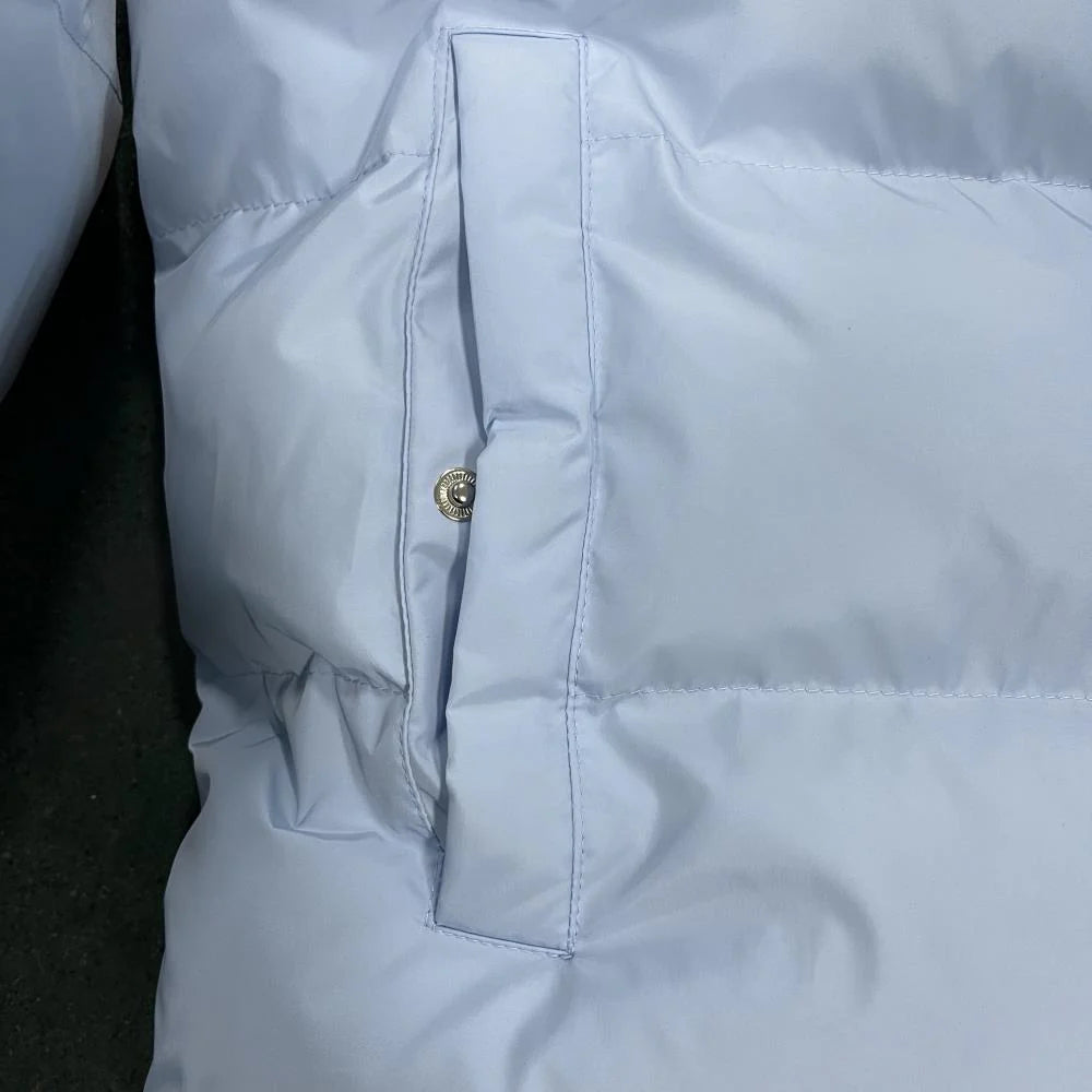 TS Hyperdrive Detachable Hooded Puffer Jacket - Ice Blue
