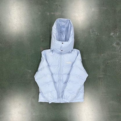 TS Hyperdrive Detachable Hooded Puffer Jacket - Ice Blue