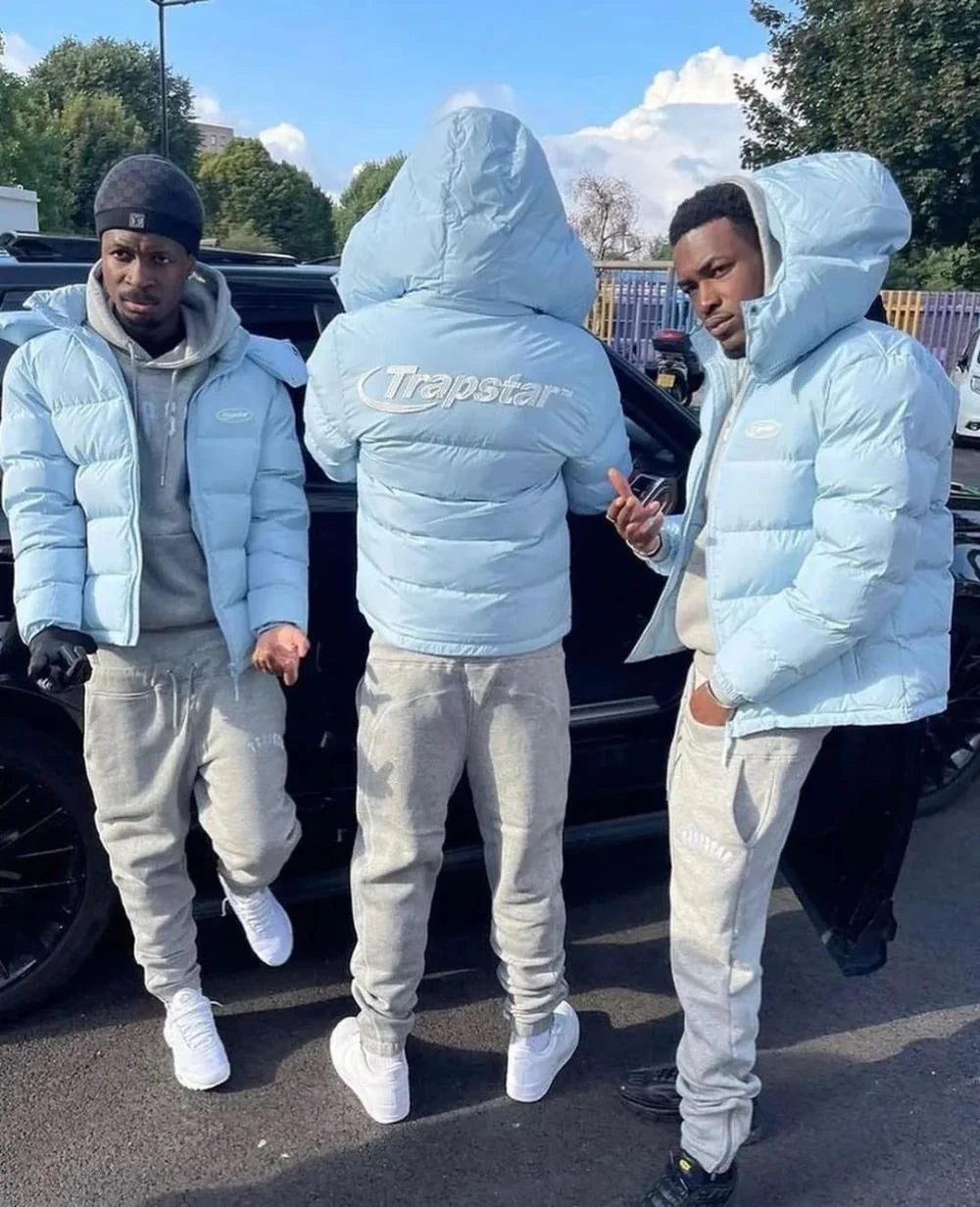 TS Hyperdrive Detachable Hooded Puffer Jacket - Ice Blue