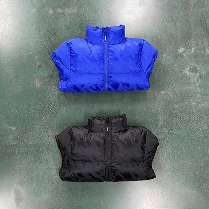 TS Irongate T Jacquard Puffer Jacket - Black/Blue