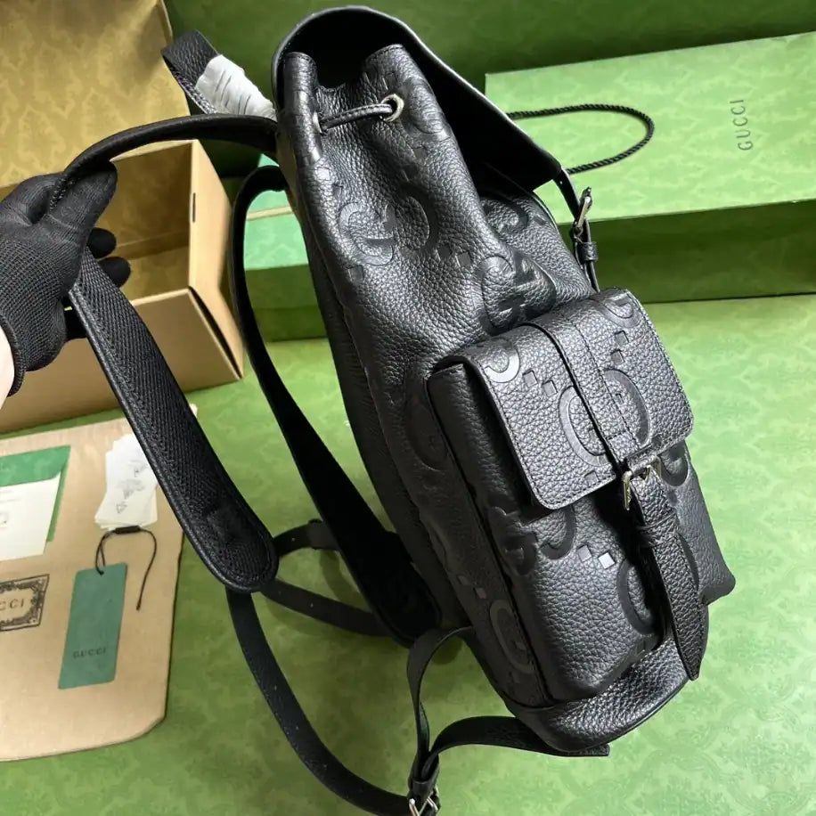 Gucci GG Jumbo Backpack - Black
