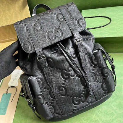 Gucci GG Jumbo Backpack - Black