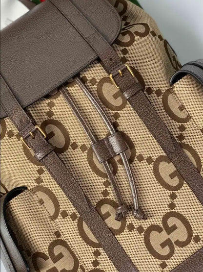 Gucci GG Jumbo Backpack - Beige