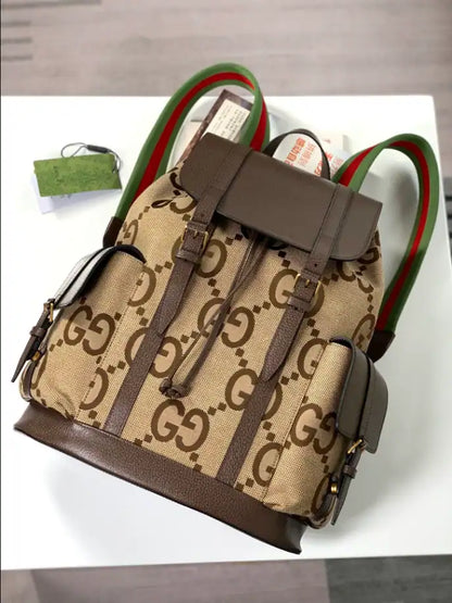 Gucci GG Jumbo Backpack - Beige