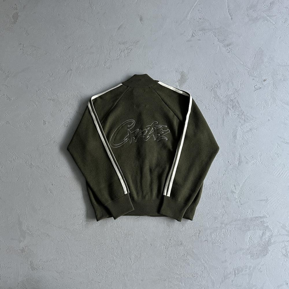 Crtez Knit Zip-Up Fleece - Green