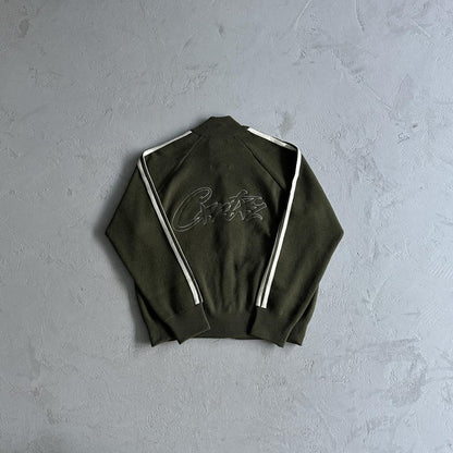 Crtez Knit Zip-Up Fleece - Green