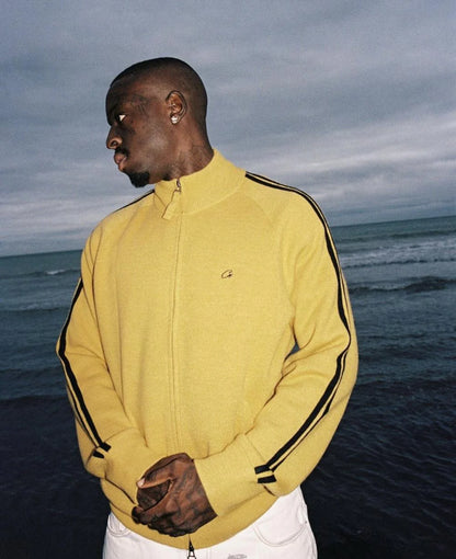 Crtez Knit Zip-Up Fleece - Yellow