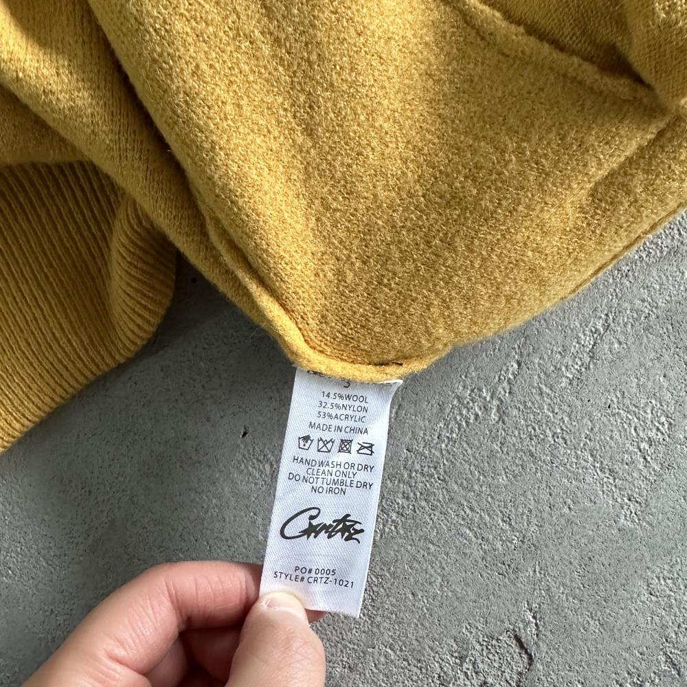 Crtez Knit Zip-Up Fleece - Yellow