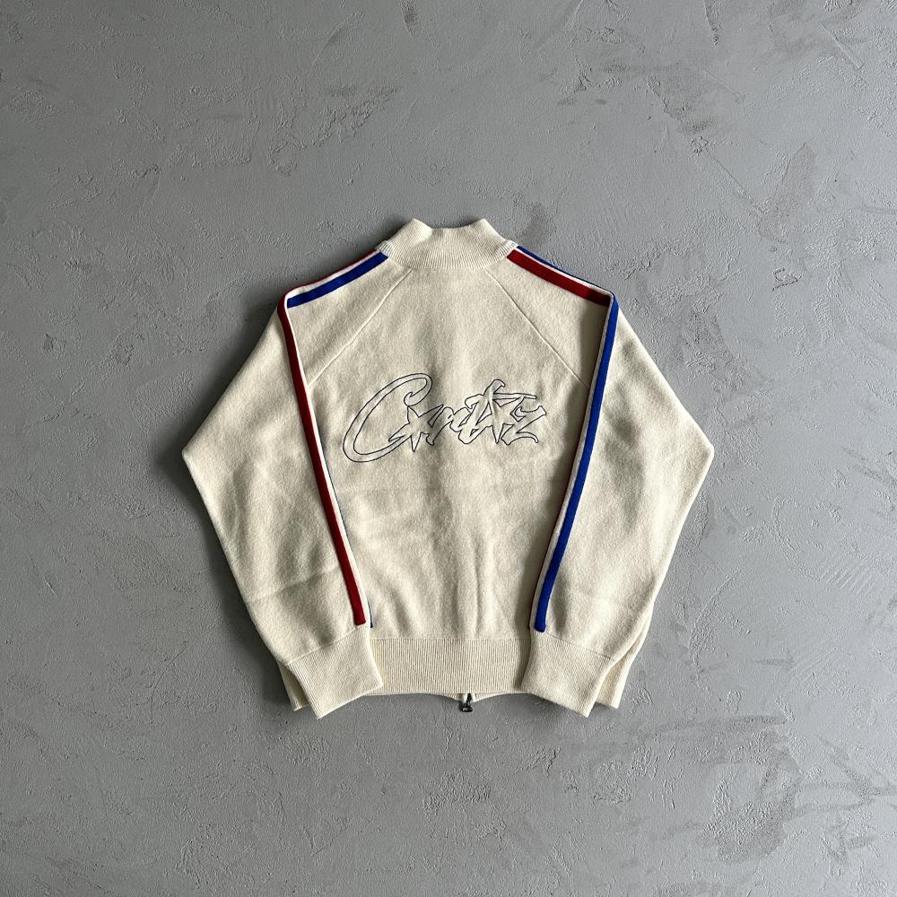 Crtez Knit Zip-Up Fleece - Beige