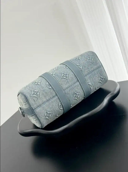 LV Bandouliere Keepall 25 Duffle Bag - Jean Blue