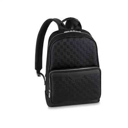 LV Campus Damier Leather Backpack - Black