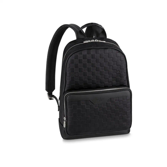 LV Campus Damier Leather Backpack - Black