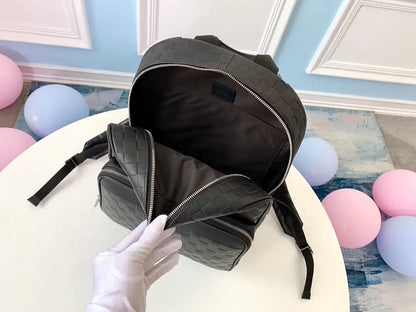 LV Campus Damier Leather Backpack - Black