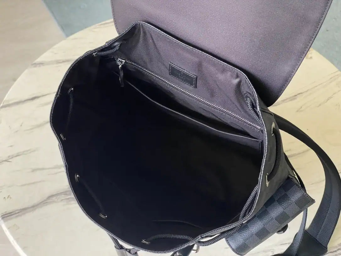 LV Christopher PM Damier Backpack - Black