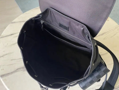 LV Christopher PM Damier Backpack - Black