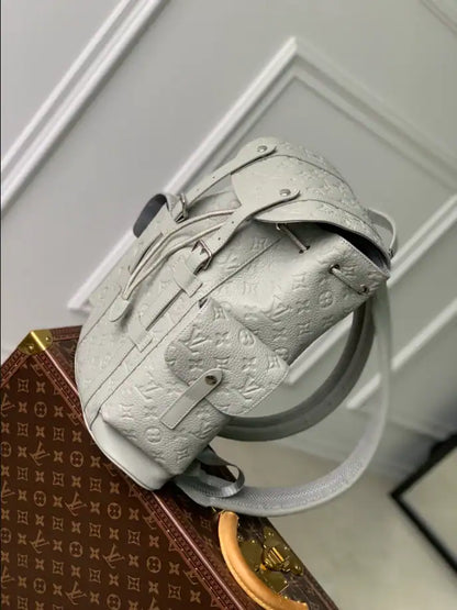 LV Christopher PM Monogram Backpack - White