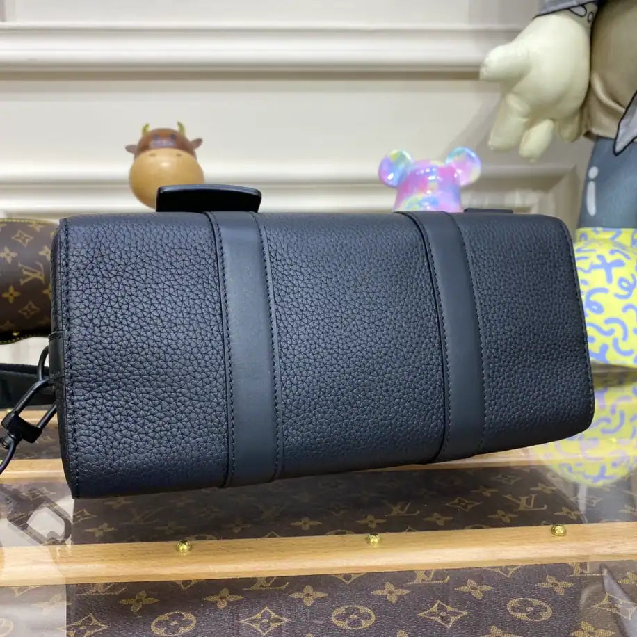 LV City Keepall Aerogram Duffle Bag - Black