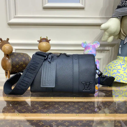 LV City Keepall Aerogram Duffle Bag - Black