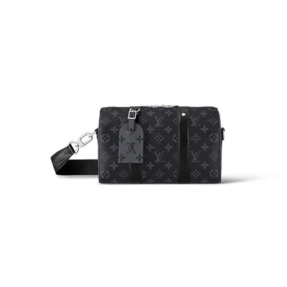 LV City Keepall Monogram Eclipse Canvas - Black