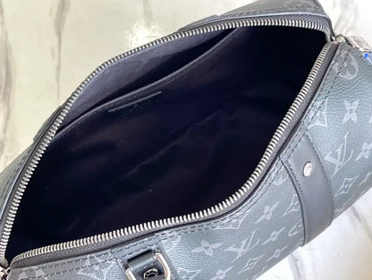 LV City Keepall Monogram Eclipse Canvas - Black