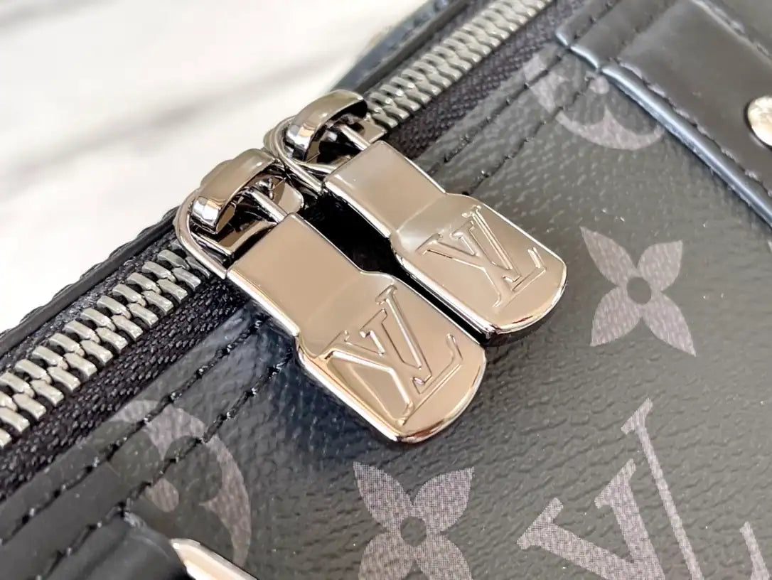 LV City Keepall Monogram Eclipse Canvas - Black