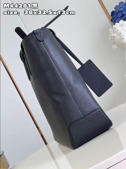 LV Astatine Fastline Tote Coiled Leather Bag - Black