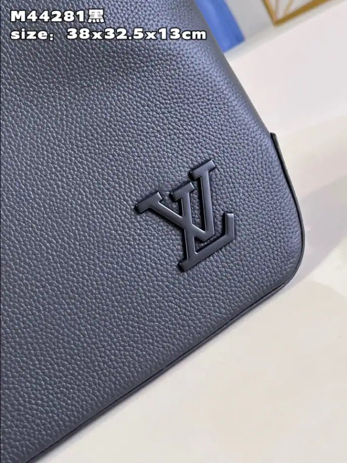 LV Astatine Fastline Tote Coiled Leather Bag - Black