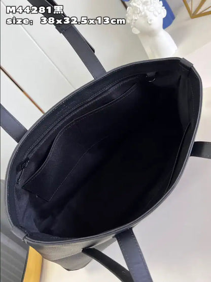 LV Astatine Fastline Tote Coiled Leather Bag - Black