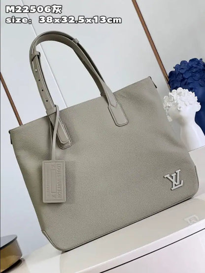 LV Fastline Tote Cowhide Leather Bag - Beige