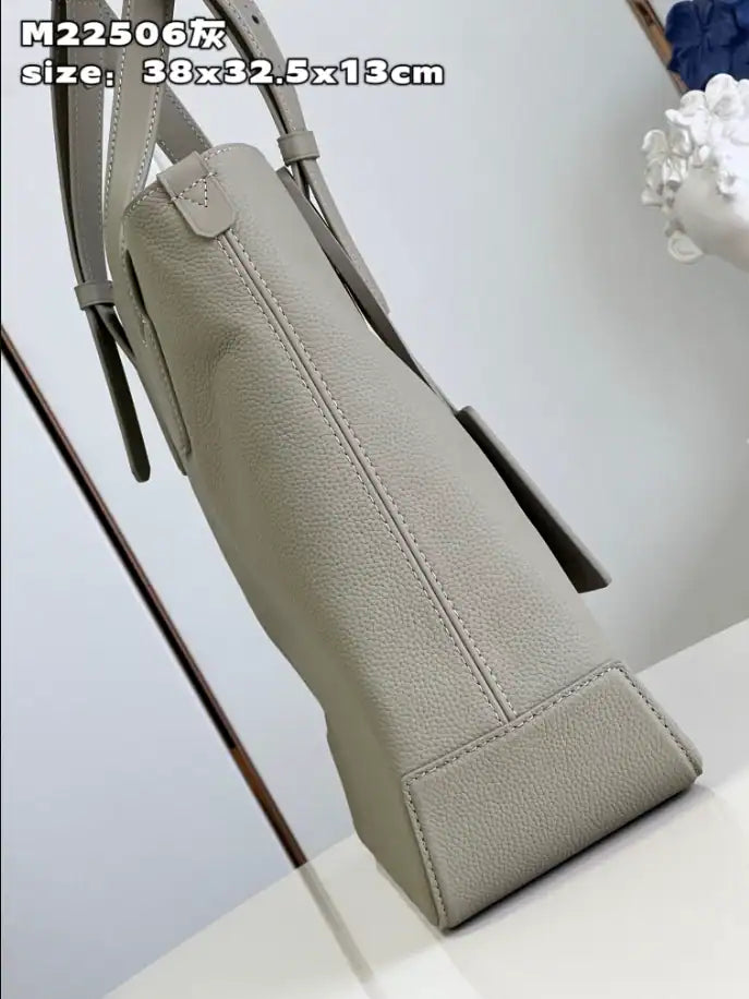 LV Fastline Tote Cowhide Leather Bag - Beige