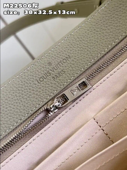 LV Fastline Tote Cowhide Leather Bag - Beige