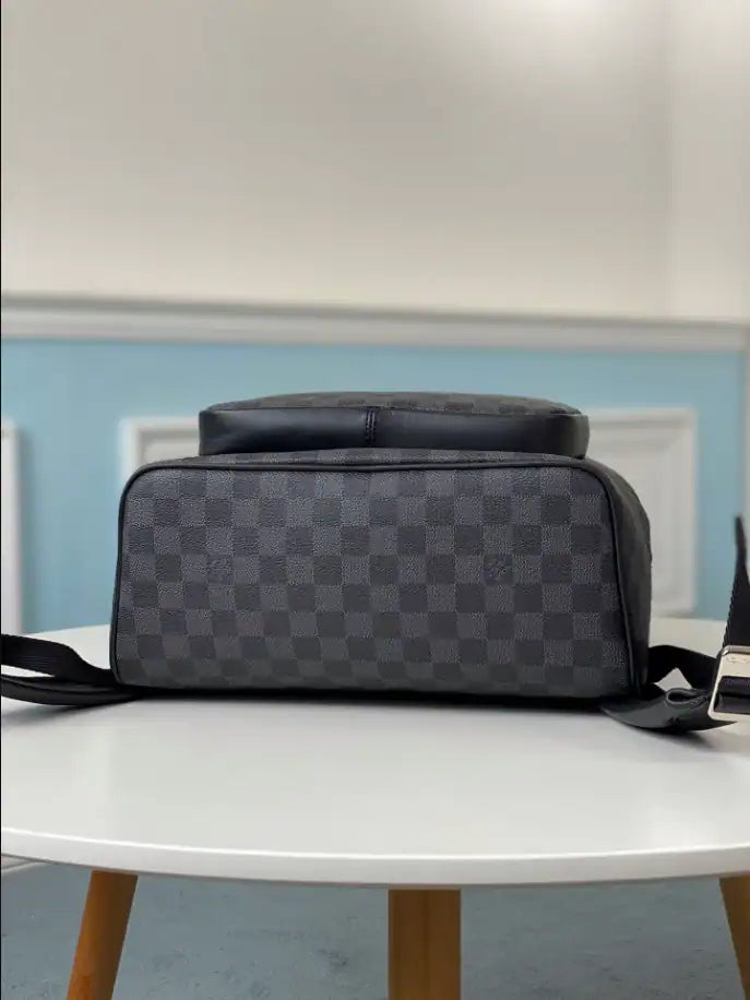LV Josh Damier Canvas Backpack - Navy