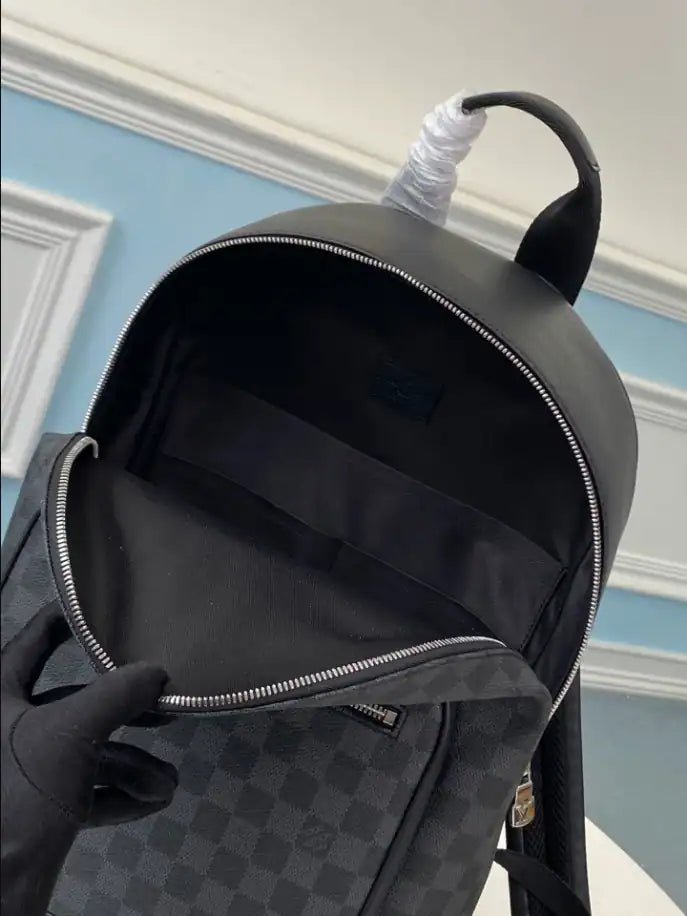 LV Josh Damier Canvas Backpack - Navy