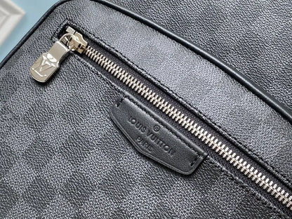 LV Josh Damier Canvas Backpack - Navy