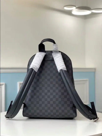LV Josh Damier Canvas Backpack - Navy