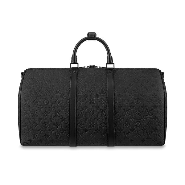 LV Keepall Bandouliere Monogram Duffle Bag - Black