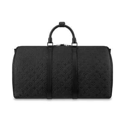 LV Keepall Bandouliere Monogram Duffle Bag - Black