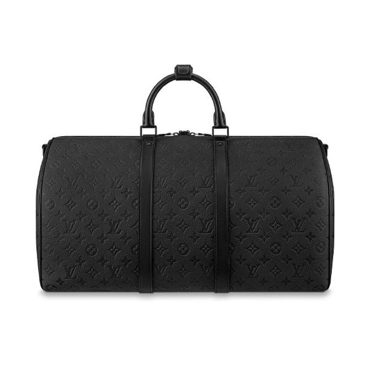LV Keepall Bandouliere Monogram Duffle Bag - Black