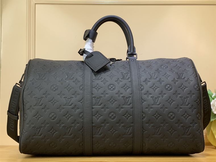 LV Keepall Bandouliere Monogram Duffle Bag - Black