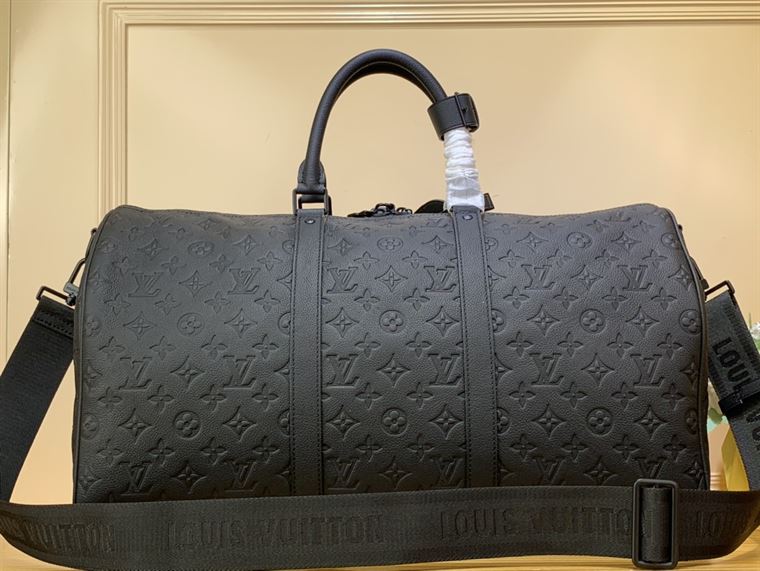 LV Keepall Bandouliere Monogram Duffle Bag - Black