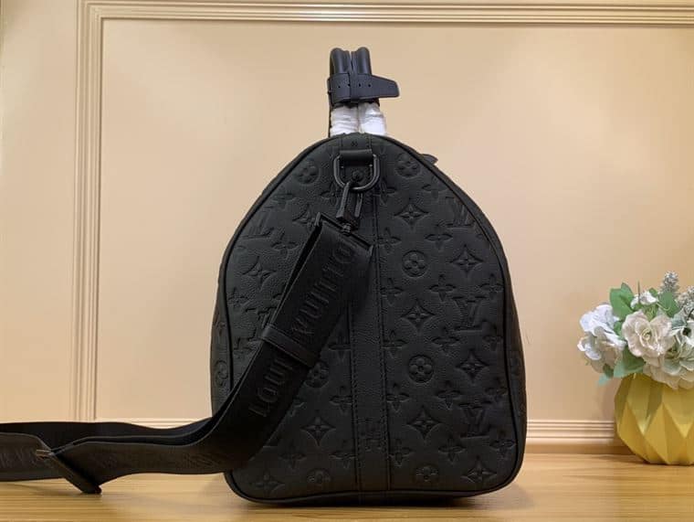 LV Keepall Bandouliere Monogram Duffle Bag - Black