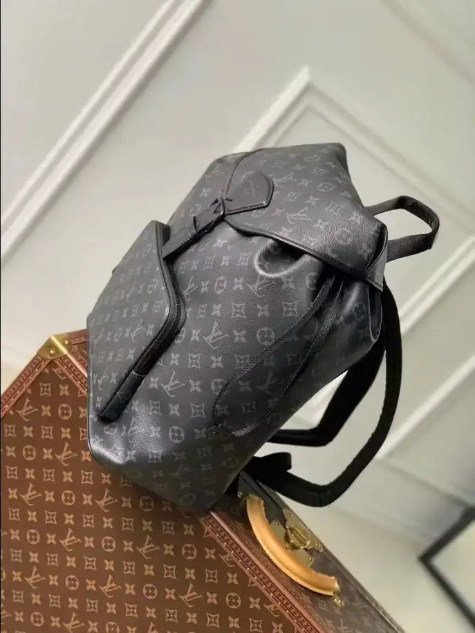 LV Montsouris Backpack - Black