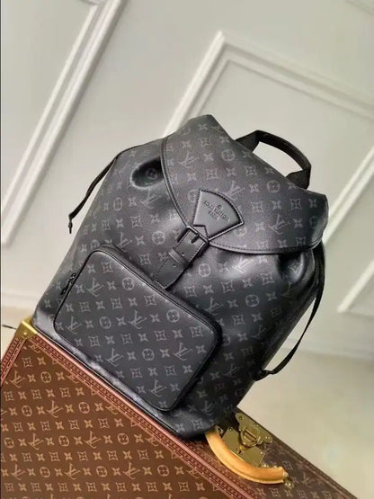 LV Montsouris Backpack - Black