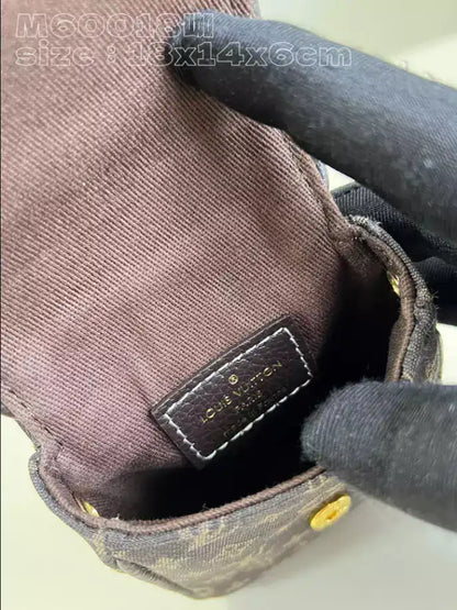 LV Pochette Cancun Pouch Shoulder Bag - Washed Black