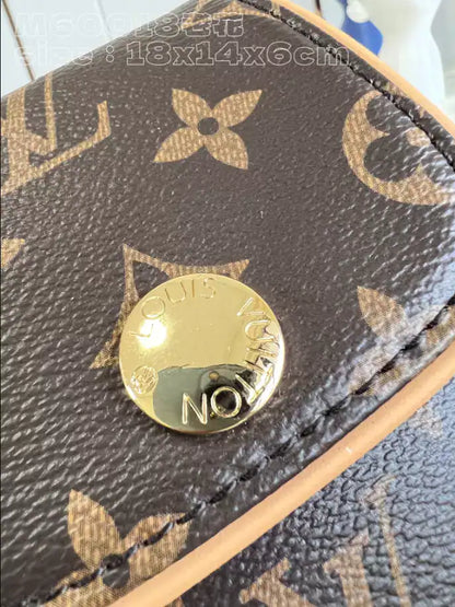 LV Pochette Cancun Pouch Shoulder Bag - Brown